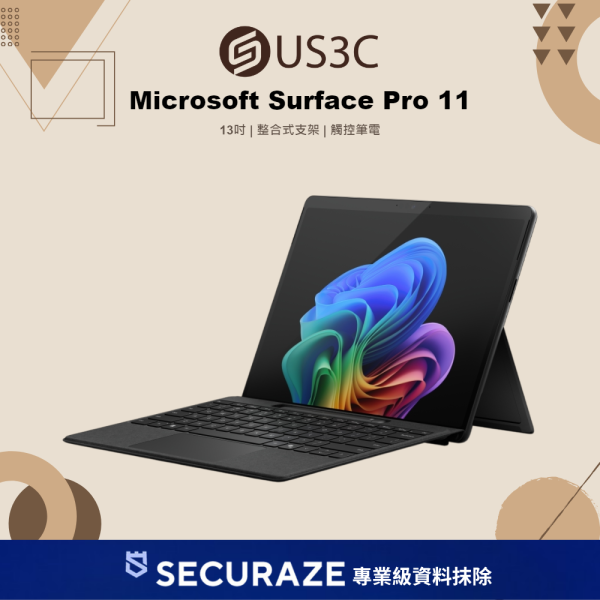 Microsoft 微軟 Surface Pro 11 13吋 觸控螢幕 Snapdragon X1P-64-100 16G 512G